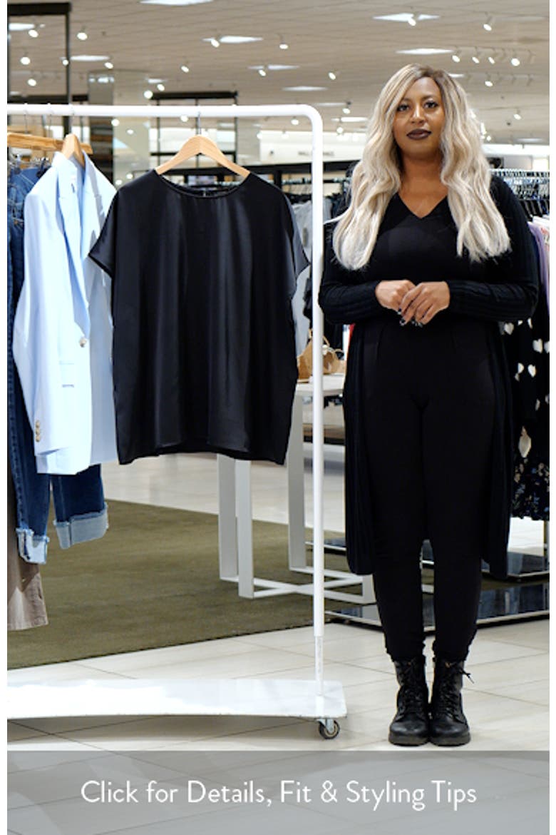Dolman Sleeve Satin Top video