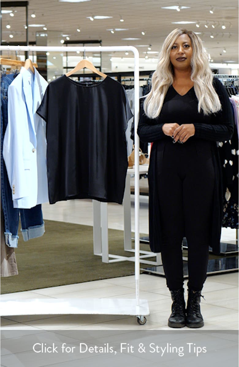 Dolman Sleeve Satin Top, sales video thumbnail