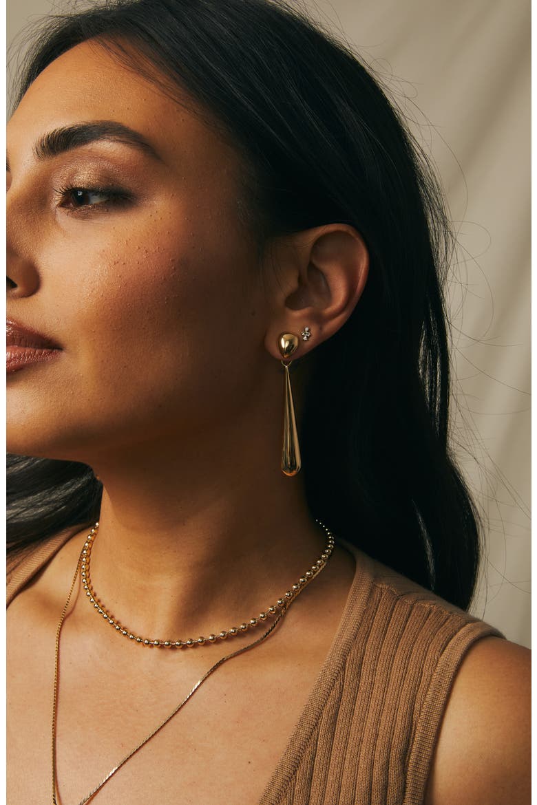 Claudette Earrings, Alternate, color, GOLD