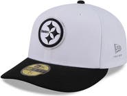 New Era Men's New Era White/Black Pittsburgh Steelers 2026 NFL Draft Pre-Curved 59FIFTY Fitted Hat
