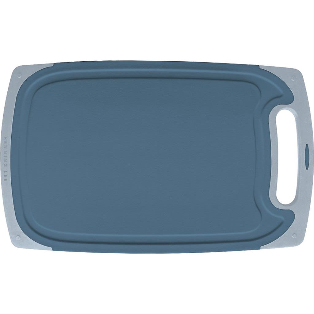 Henning Lee Double-sided Defrosting Cutting Board In Blue