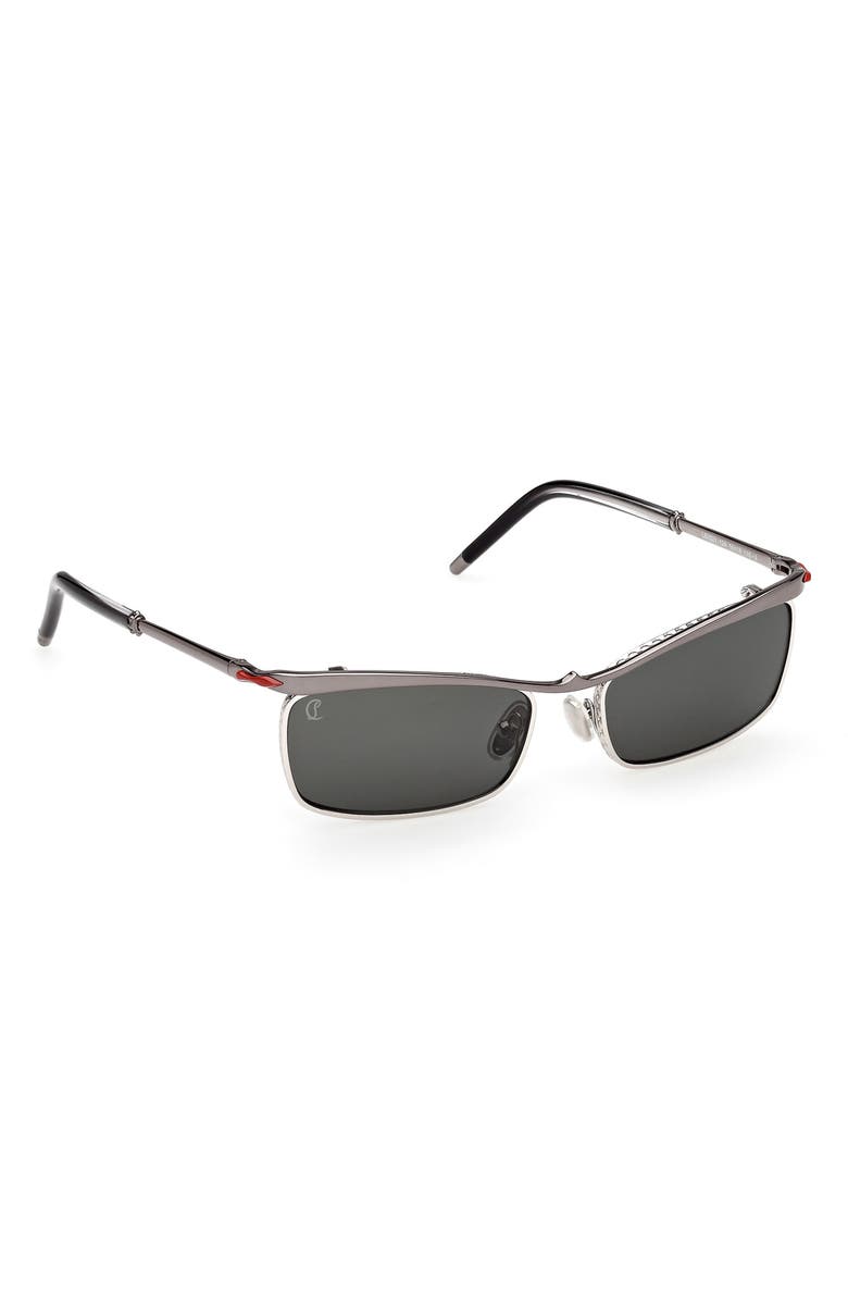 Christian Louboutin 55mm Rectangular Sunglasses, Alternate, color,