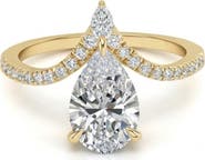 GABI RIELLE Pear Cut 'V' Band Ring