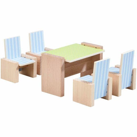 Little Friends Dining Room - Wooden Dollhouse Furniture for 4" Bendy Dolls
