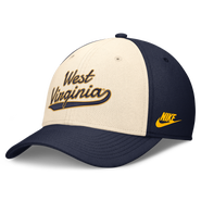 Nike Men's Nike Natural/Navy West Virginia Mountaineers Legacy Swooshflex Dri-FIT Hat
