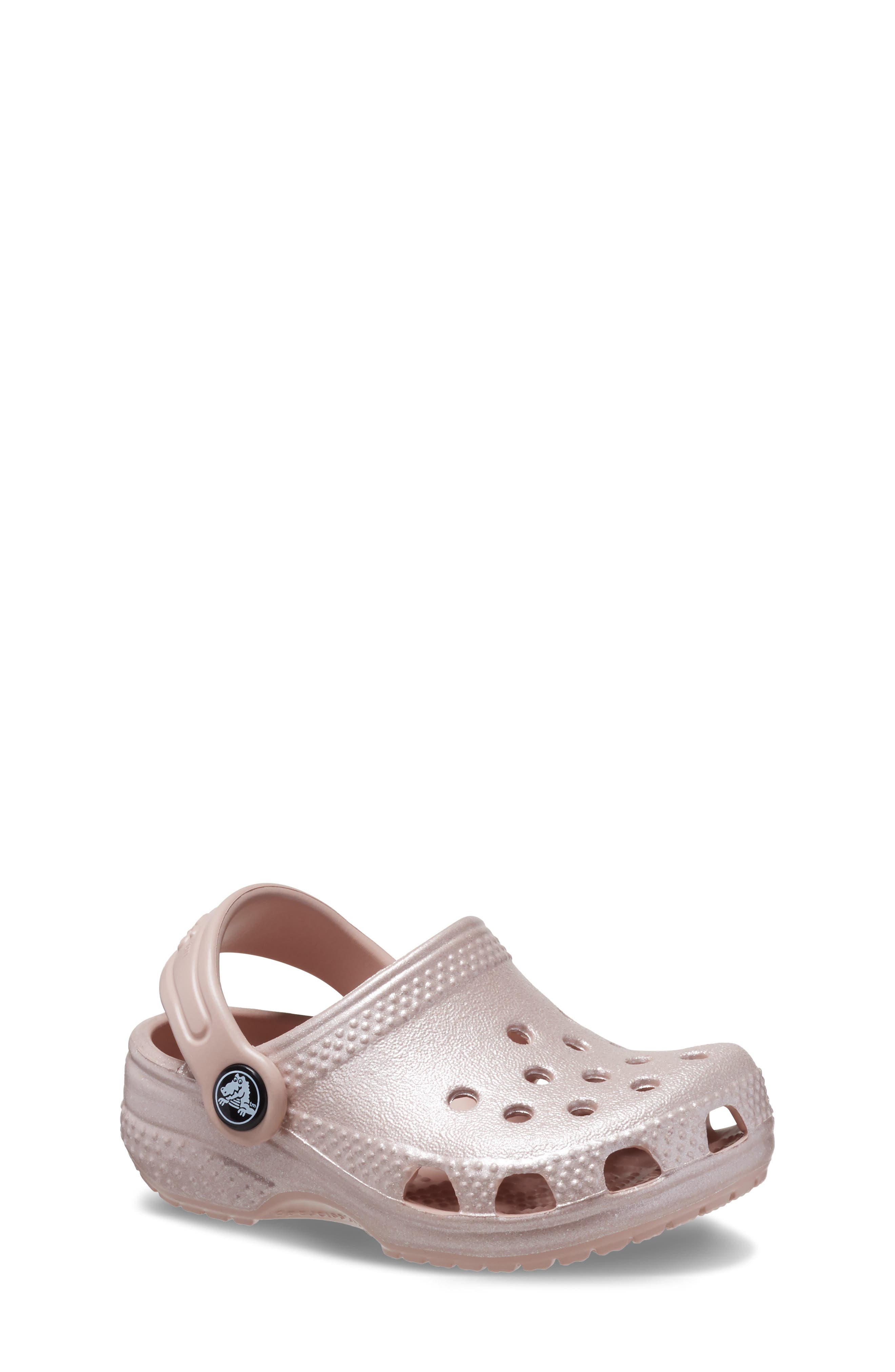 CROCS Littles Shimmer Clog, Main, color, 