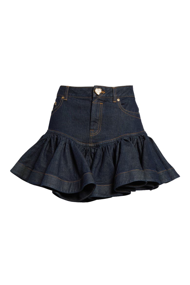 Frill Denim Miniskirt (Women) | Nordstrom