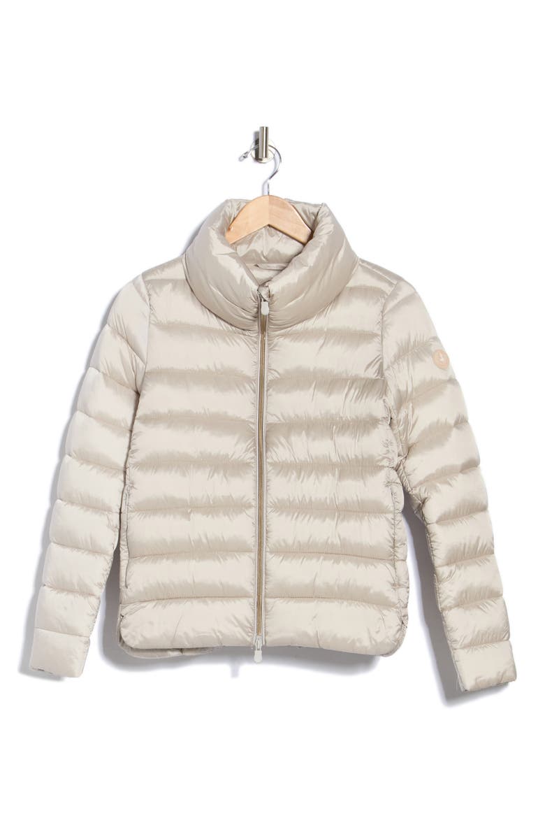 Lea Quilted Water Repellent Puffer Jacket, Alternate, color, RAINY BEIGE