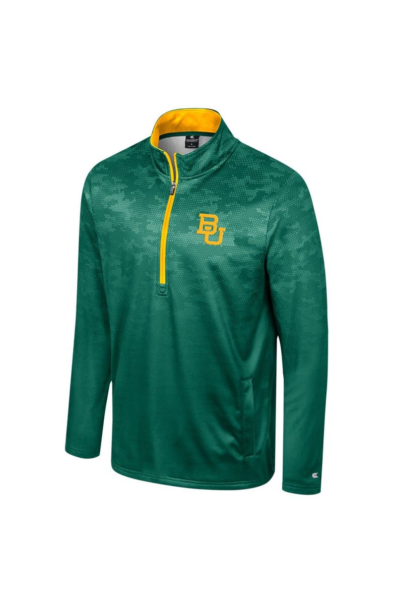 COLOSSEUM Men's Colosseum  Green Baylor Bears The Machine Half-Zip Jacket, Alternate, color, Green