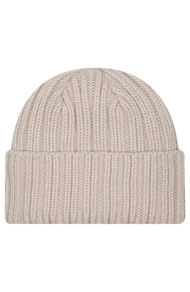 New Era Men's New Era Light Beige Minnesota Vikings Logo Applique Cuffed Knit Hat, Alternate, color, Light Beige