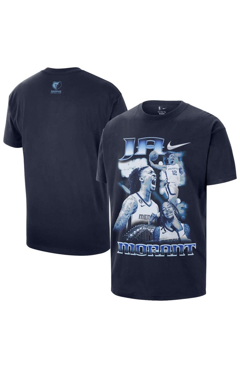 Nike Unisex Nike Ja Morant Navy Memphis Grizzlies Athlete T-Shirt, Main, color, Navy