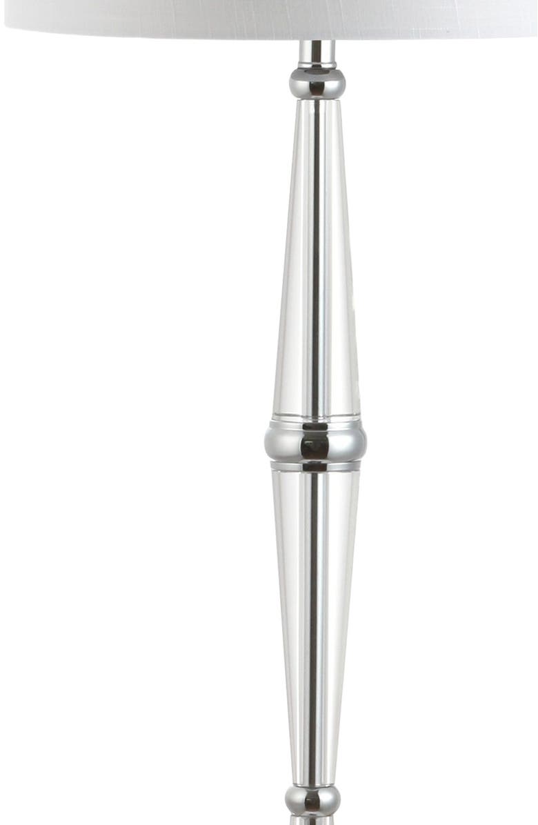 JONATHAN Y Francine 60" Crystal LED Floor Lamp, Chrome/Clear, Alternate, color, Clear/Chrome