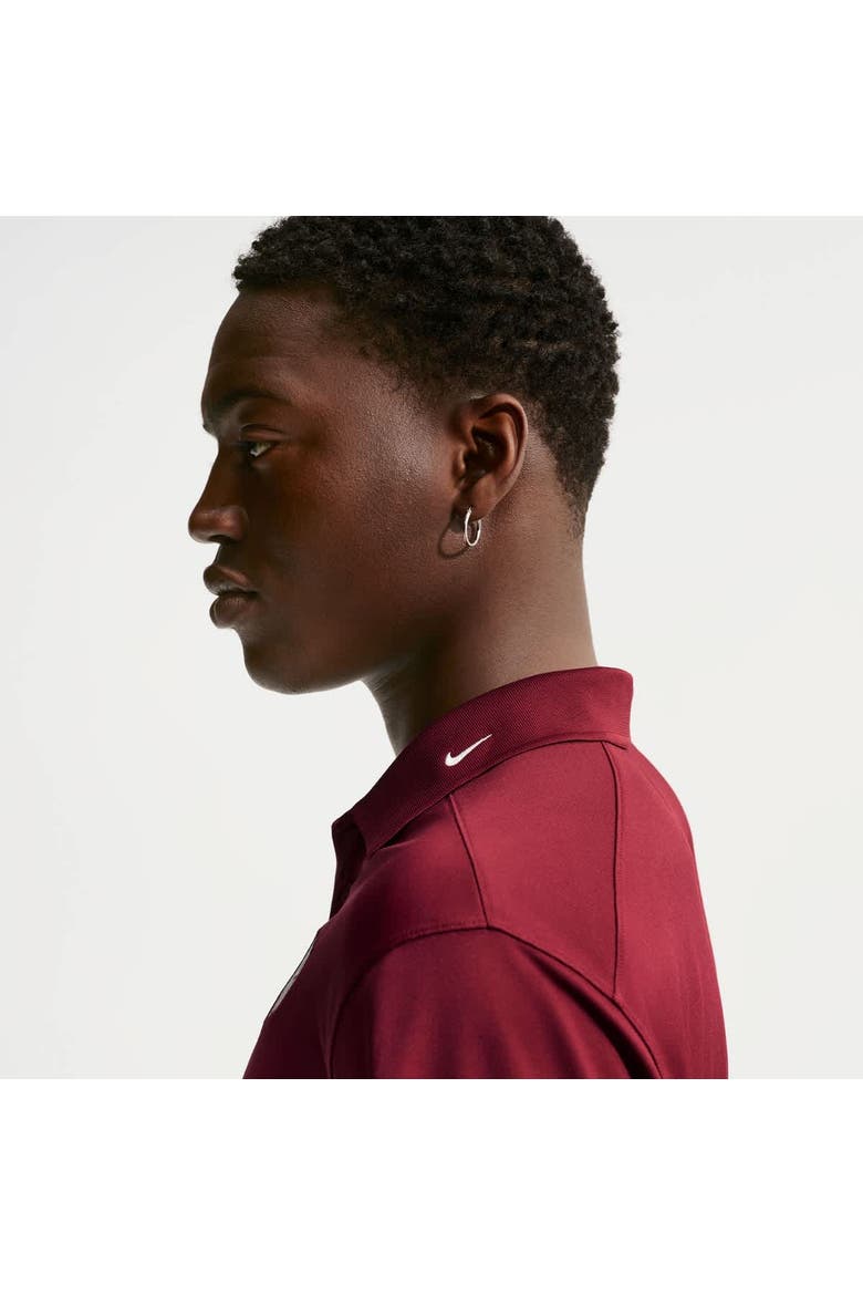 Men's Nike Red USMNT Dri-FIT Victory Solid Polo, Alternate, color, Dark Red