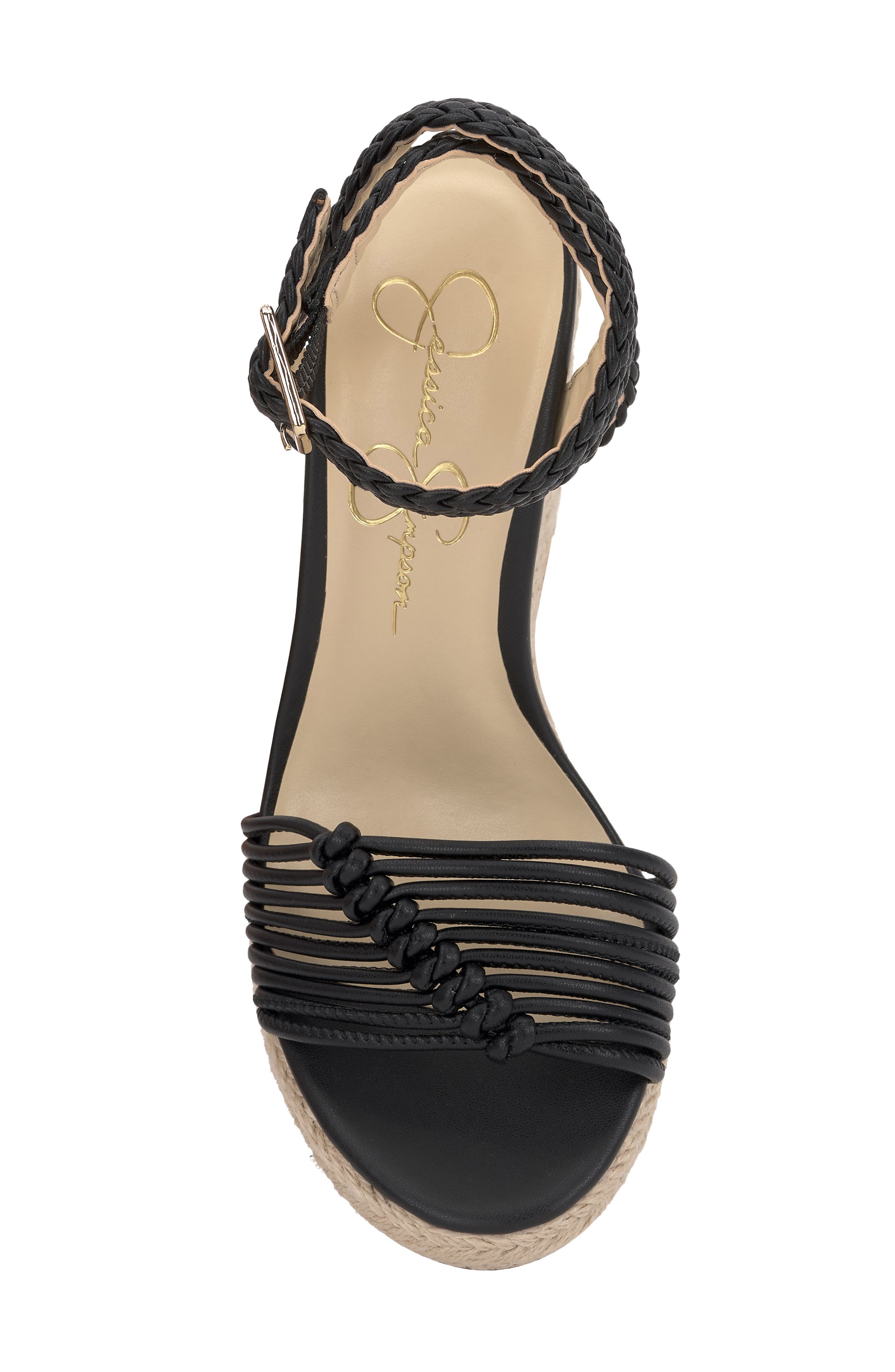 Jessica Simpson Talise Ankle Strap Espadrille Platform Wedge Sandal, Alternate, color, 