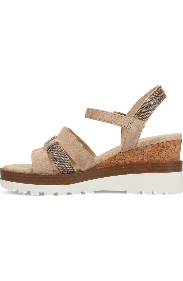 VANELi Caitlin Ankle Strap Wedge Sandal, Alternate, color, Beige