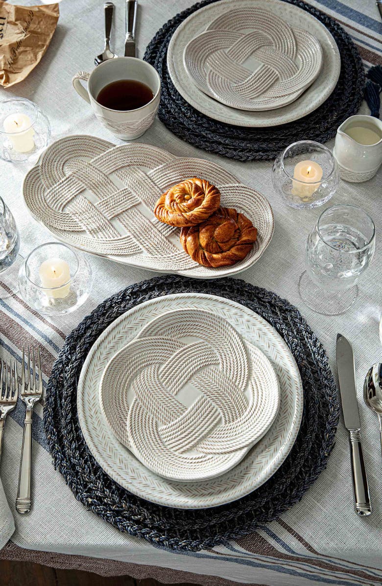 Juliska Le Panier Mystic Knot Hostess Tray, Alternate, color, Whitewash