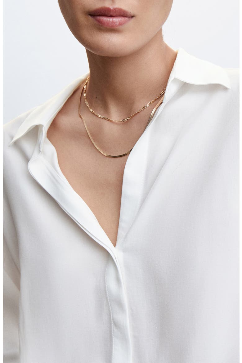 Hidden Button Long Sleeve Shirt, Alternate, color, OFF WHITE
