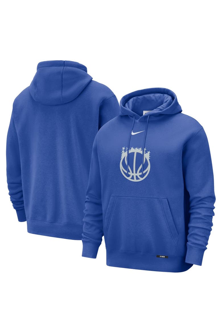 Men's Nike  Blue Orlando Magic 2025/26 City Edition Essential Logo Remix Hoodie, Main, color, Blue