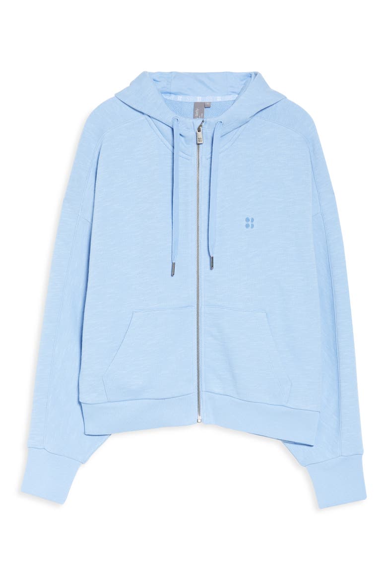 Essentials Full Zip Hoodie, Alternate, color, COAST BLUE