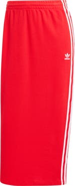 最新☆アディダス☆Adicolor Knit 3-Stripes Skirt☆選べる２色 adidas Adicolor Knit Skirt - Red | Free Shipping with