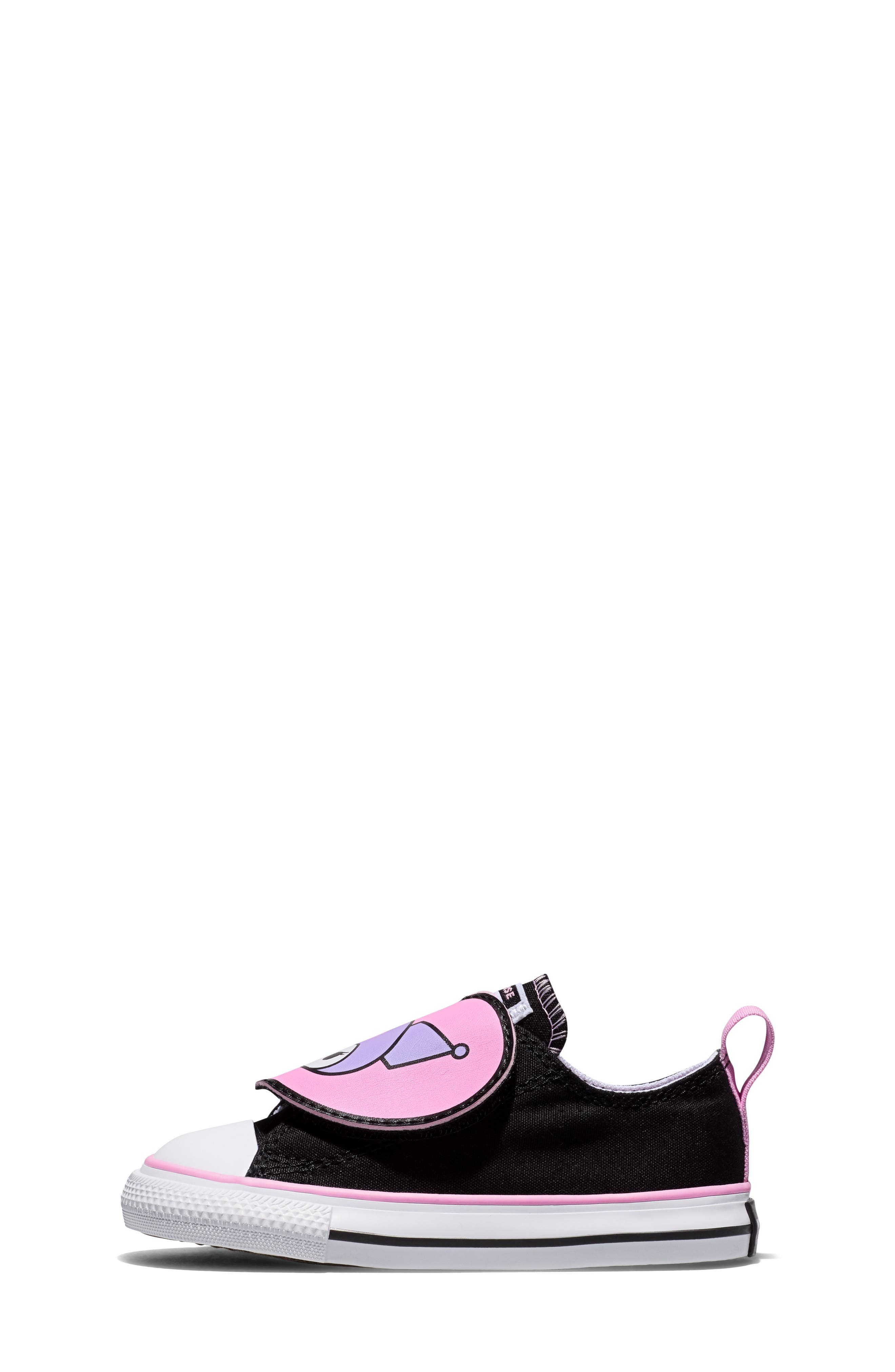 Kids' My Melody & Kuromi x Chuck Taylor All Star 2V Sneaker, Alternate, color, BLACK/ PINK/ BROWN