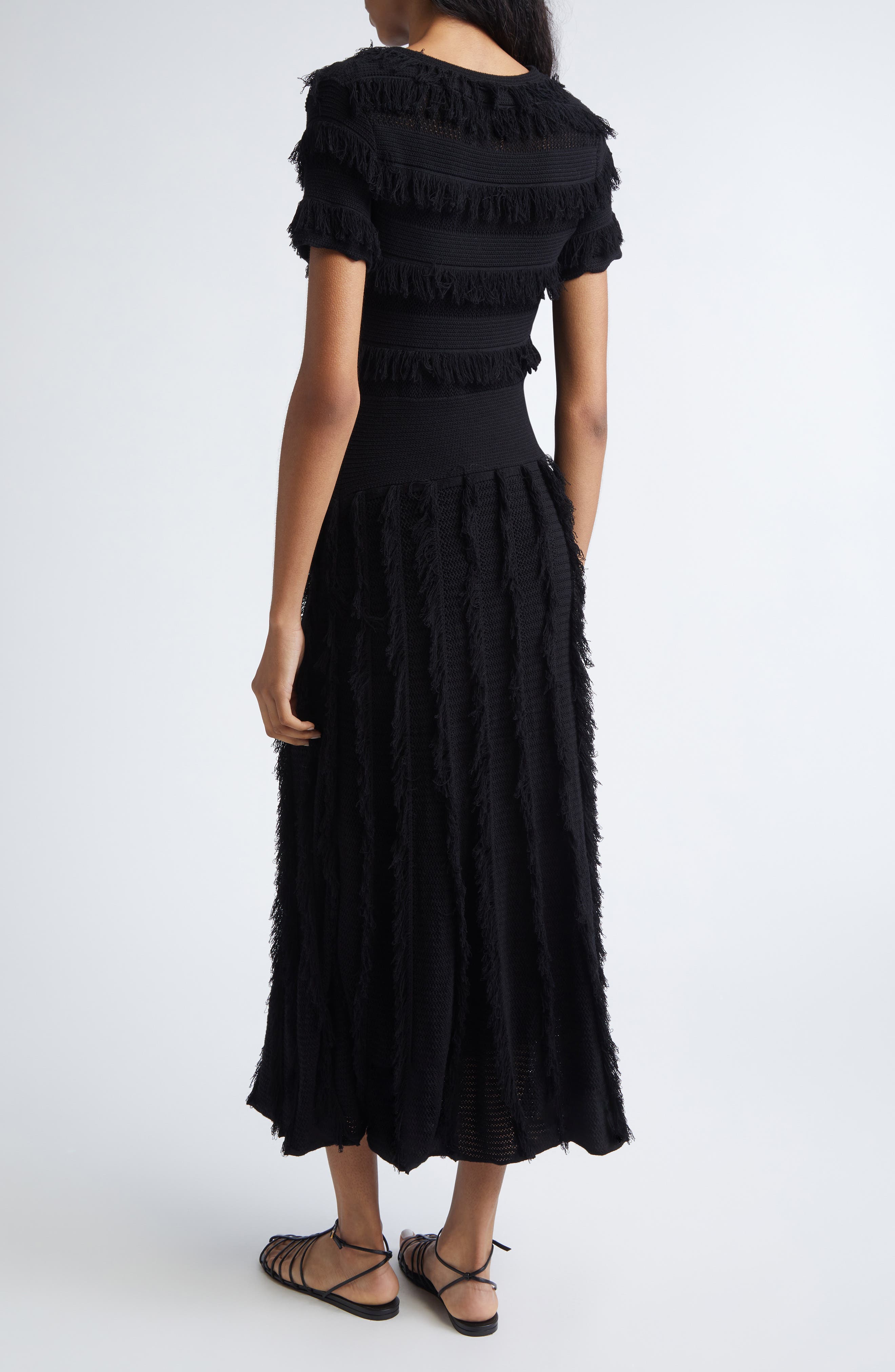 Grazia Fringe Sweater Dress - image 2