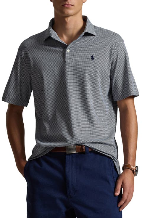 Houndstooth Cotton Polo
