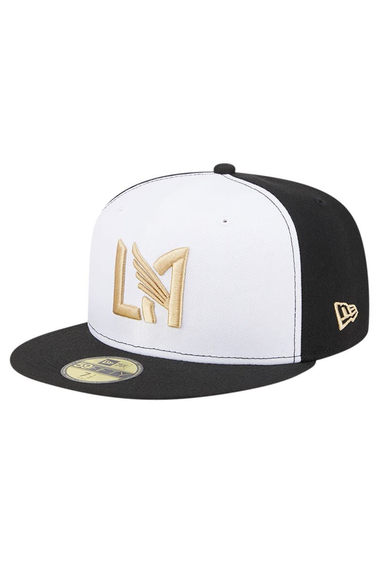 Men's New Era White/Black LAFC 2024 Kick Off Collection 59FIFTY Fitted Hat, Alternate, color, White