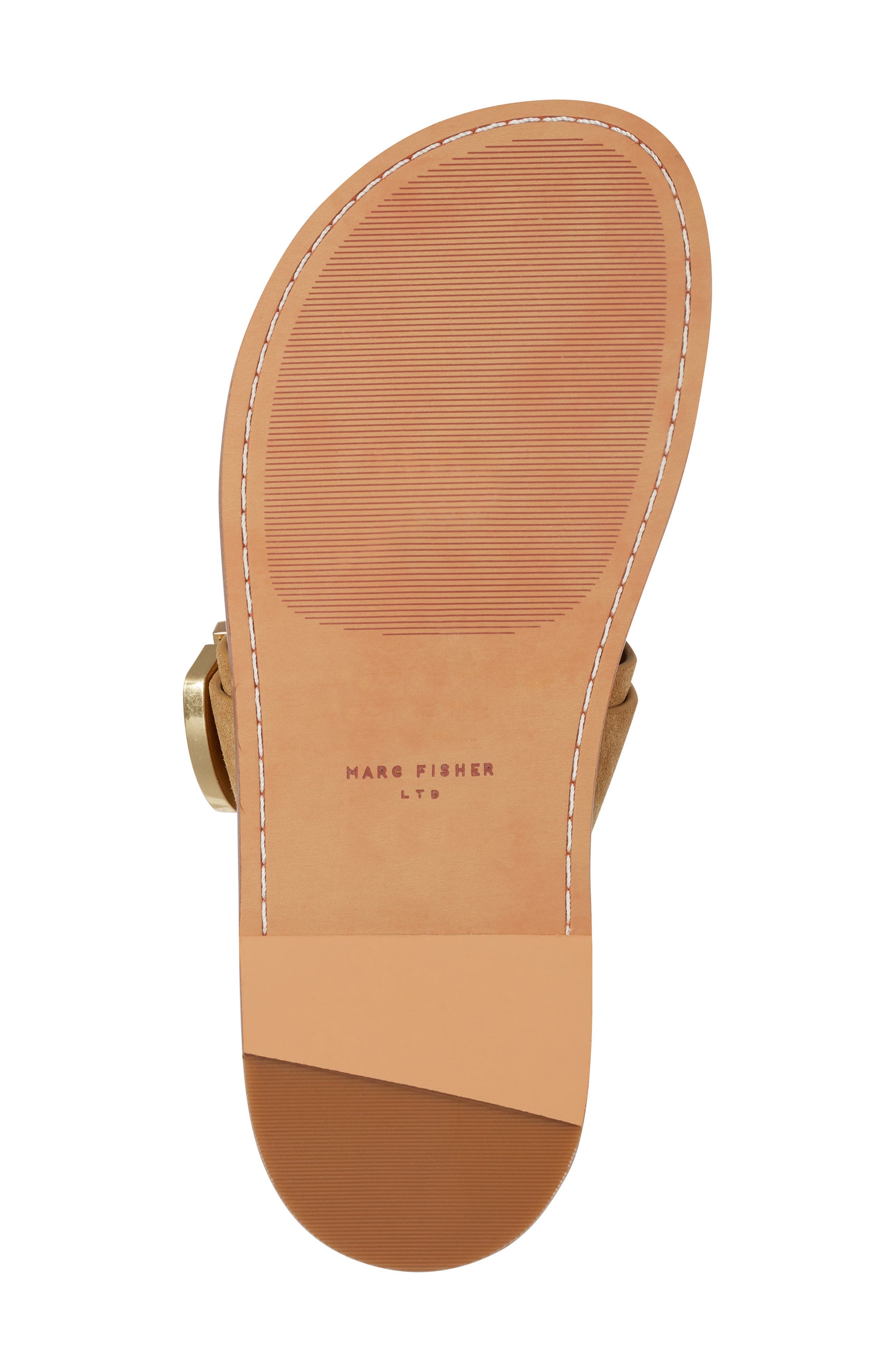 Marc Fisher LTD Hallyn Slide Sandal, Alternate, color, Medium Brown