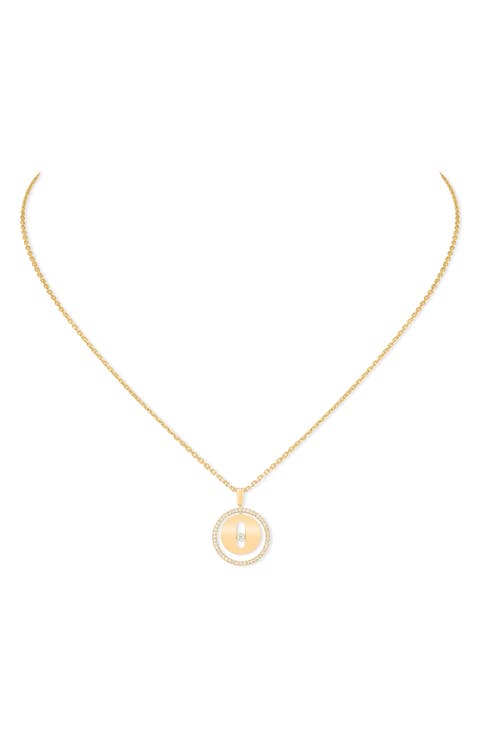 Lucky Move Pavé Diamond Pendant Necklace