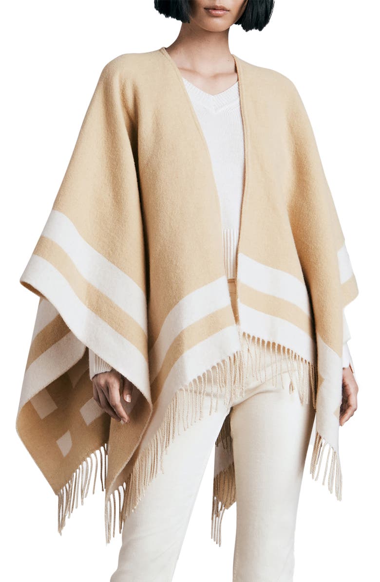 rag & bone Highlands Reversible Poncho, Main, color, 