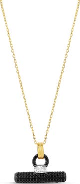 SHYMI Pav T Bar Pendant Necklace