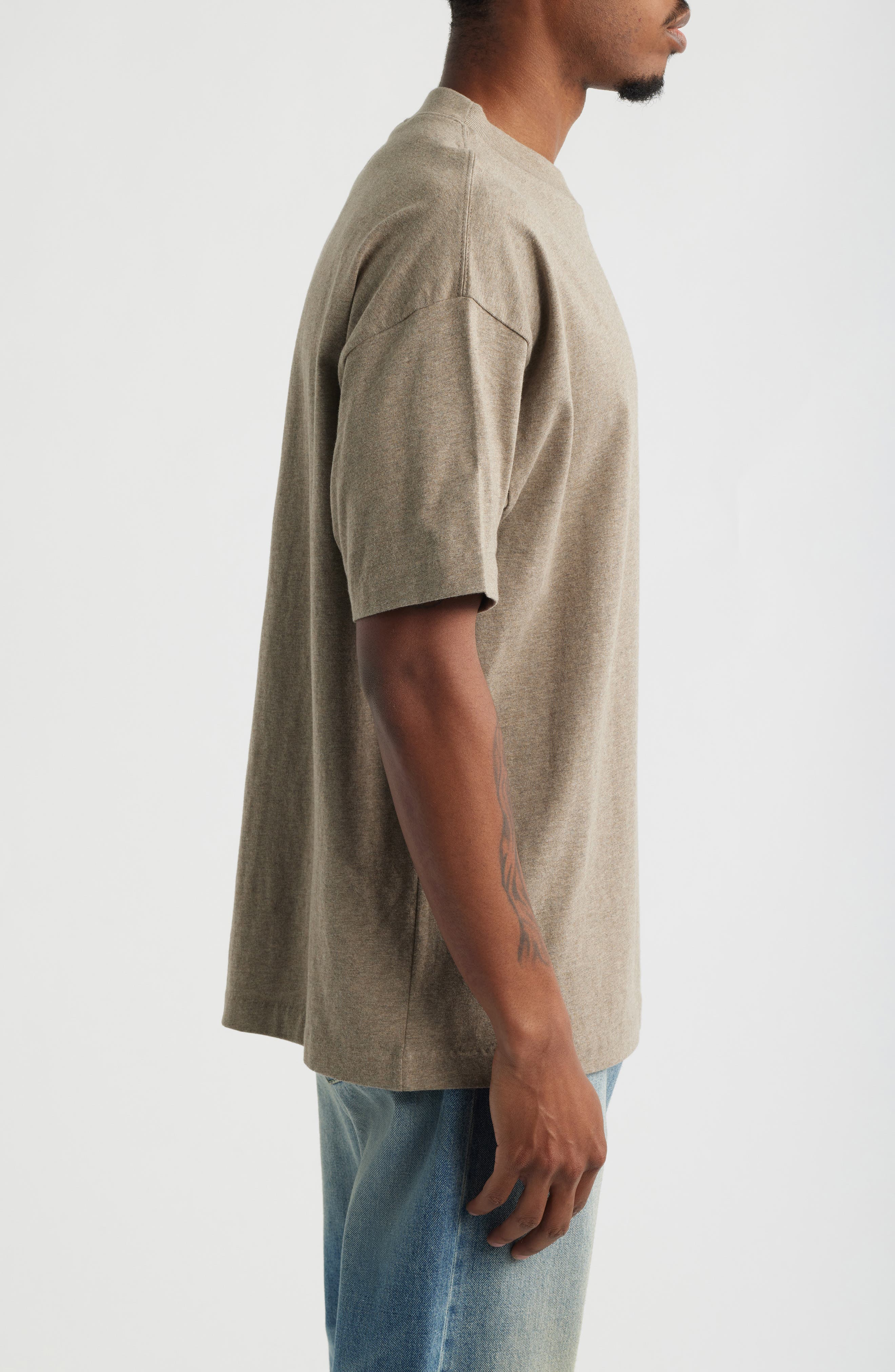 Мужские Fear of God Essentials Classic Fit Cotton Logo T-Shirt — фото 3