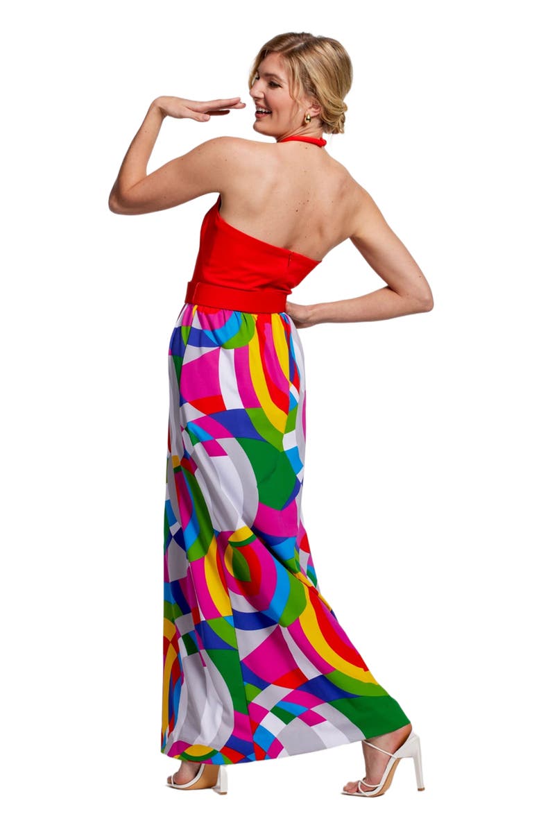 Tori Richard Prism Sonia Dress, Alternate, color, Tangerine