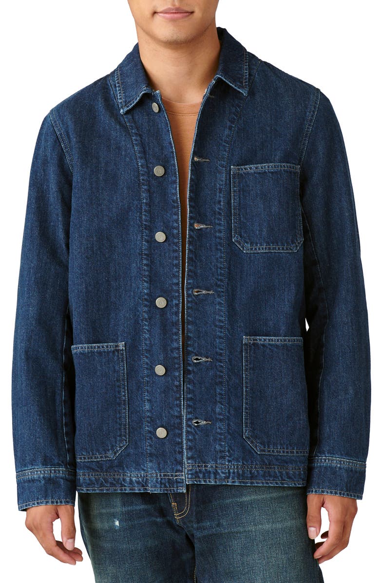 Lucky Brand x Yellowstone Embroidered Denim Chore Jacket, Main, color,