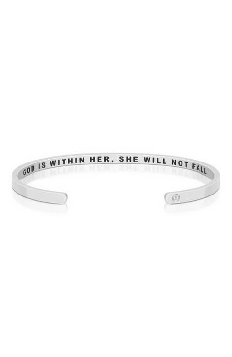 God Is Within Her, She Will Not Fall bracelet