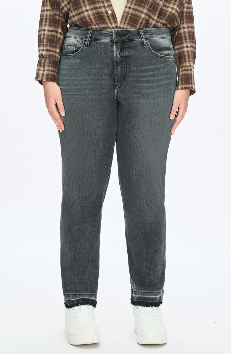 Bayeas High Waist Straight Leg Mom Jeans, Main, color, Starry Night