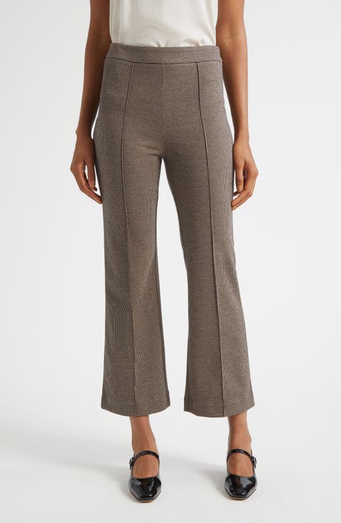 Knack Houndstooth Check Ankle Pants