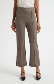 STAUD Knack Houndstooth Check Ankle Pants