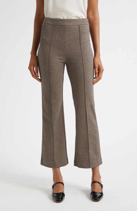 STAUD Knack Houndstooth Check Ankle Pants