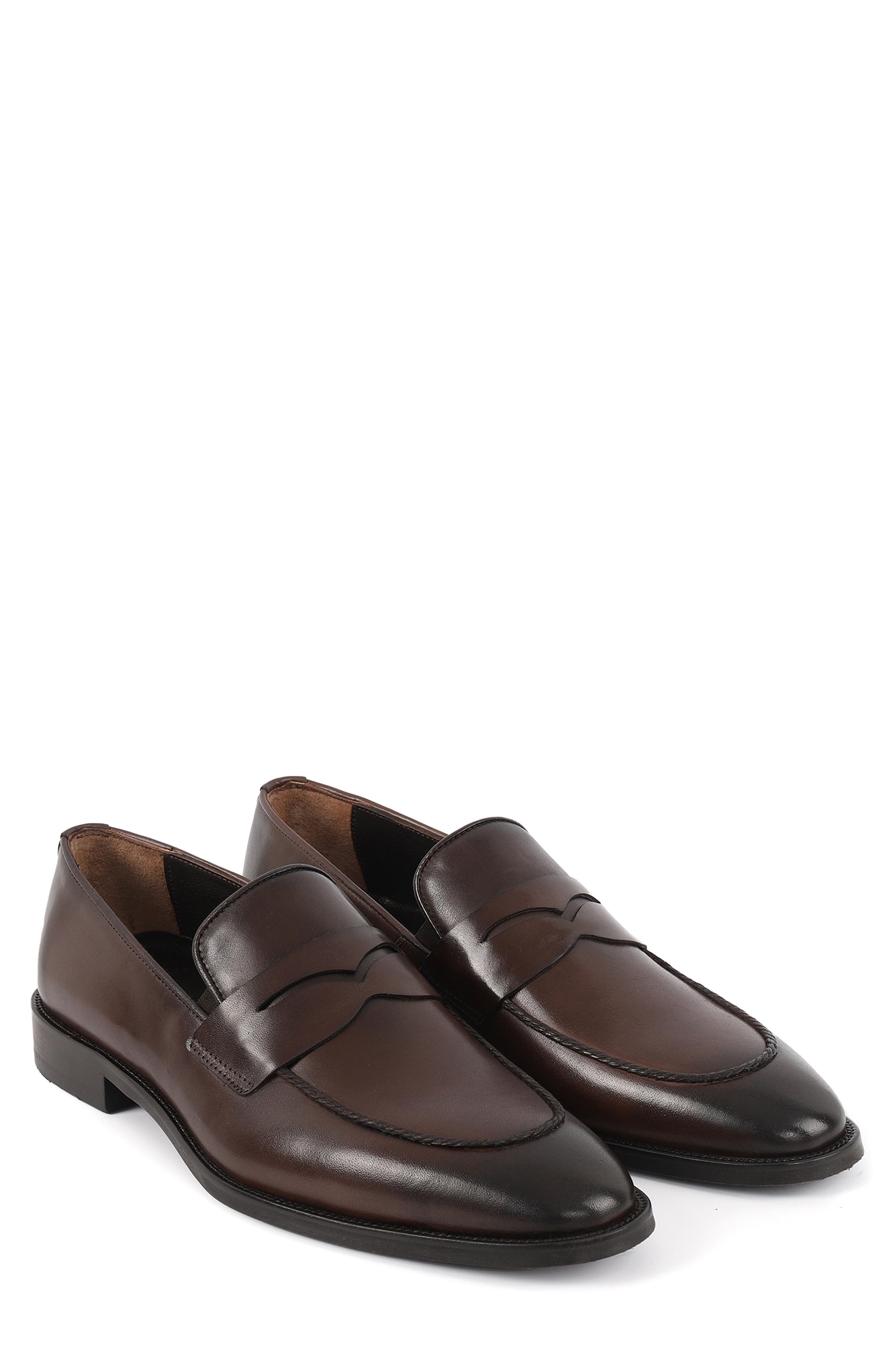 VELLAPAIS Bentonni Penny Loafer, Alternate, color, Dark Brown