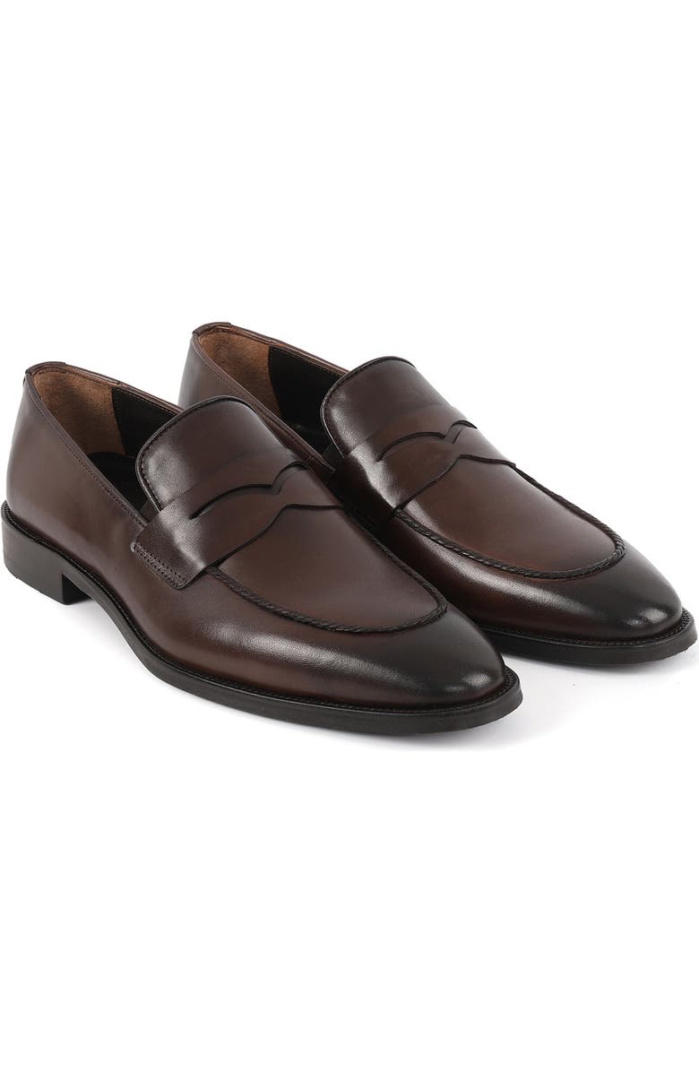 VELLAPAIS Bentonni Penny Loafer, Alternate, color, Dark Brown