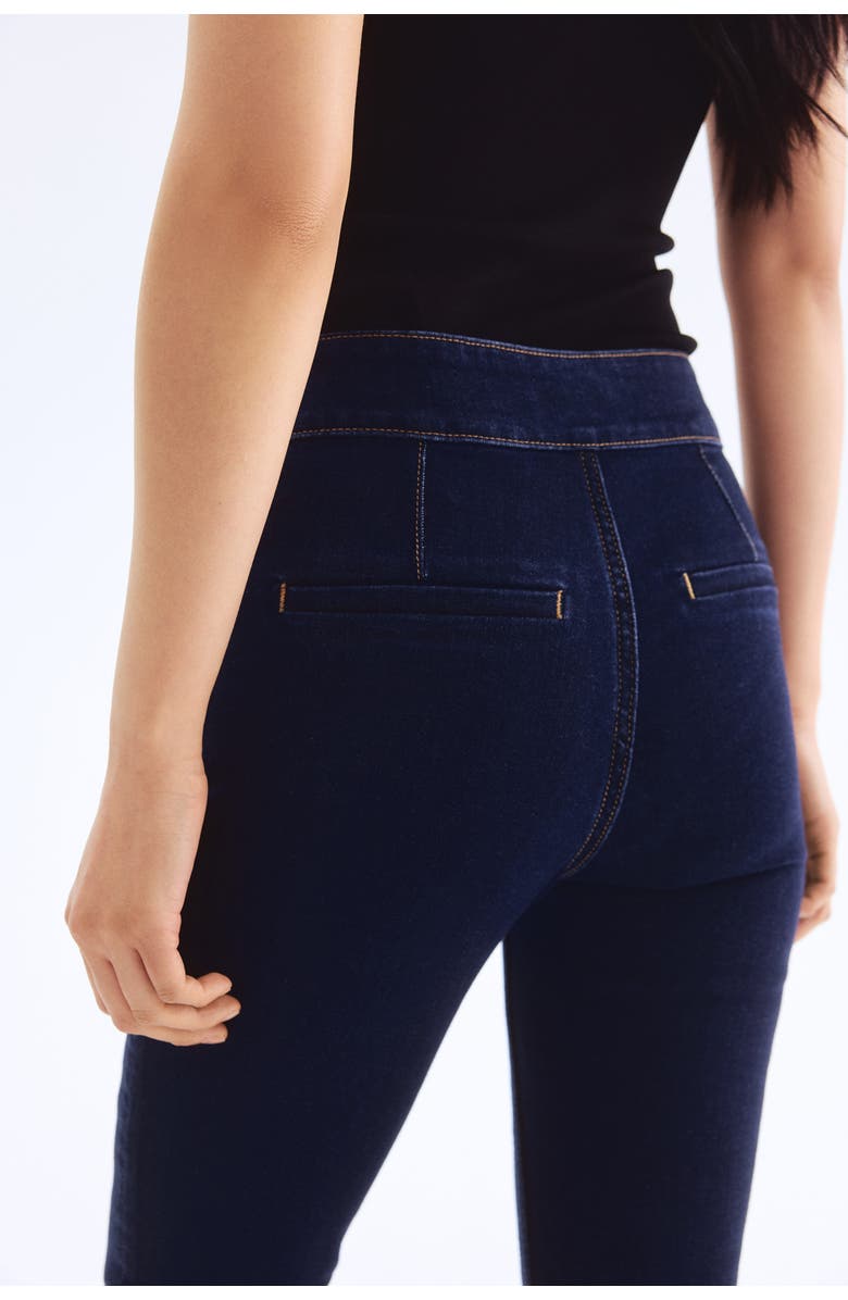 H&M Skinny High Capri Jeans, Alternate, color, Dark Denim Blue