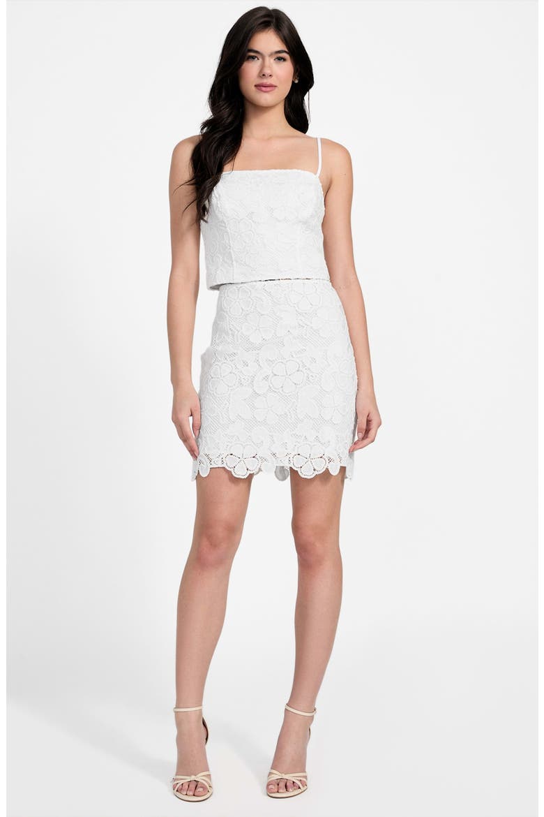 Delilah Floral Embroidery Crop Top, Alternate, color, PURE WHITE