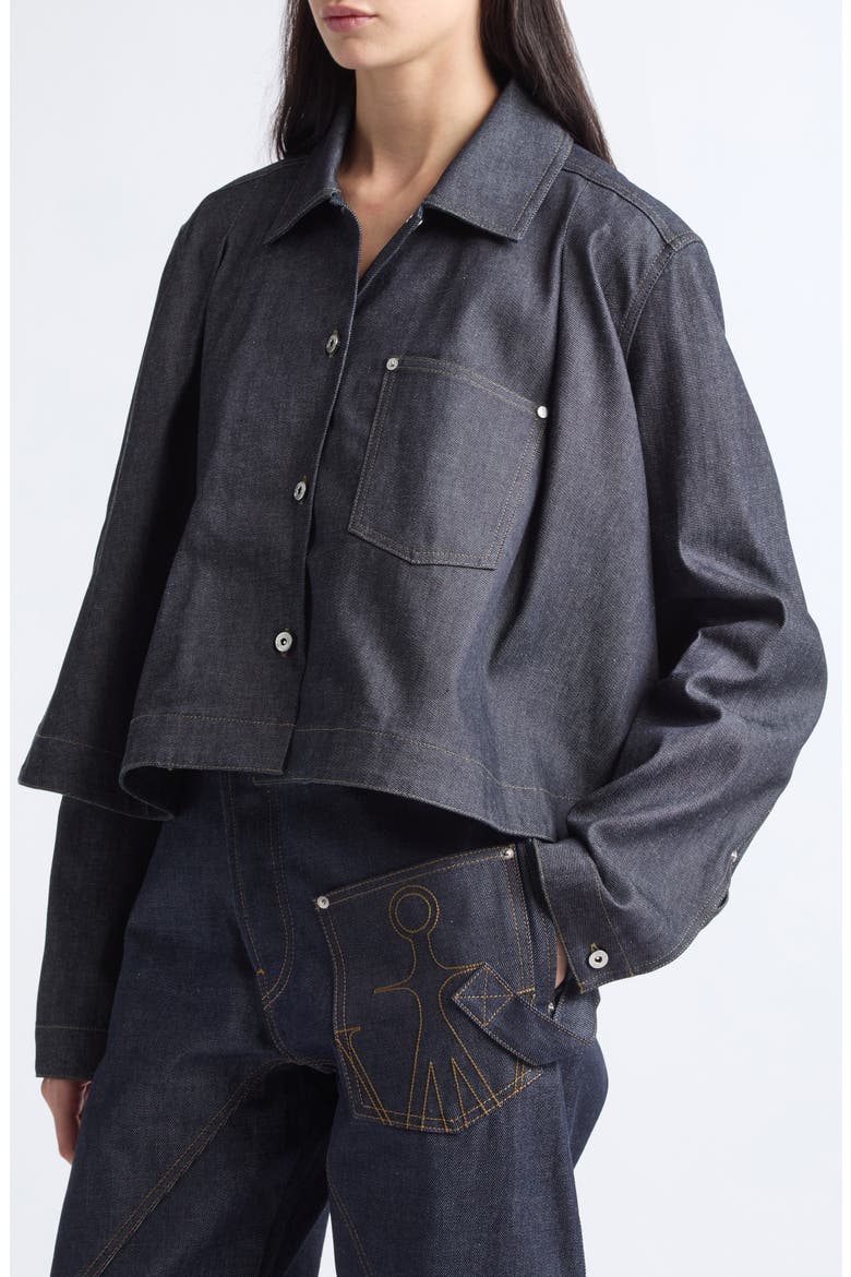 Denim Swing Shirt, Alternate, color, INDIGO