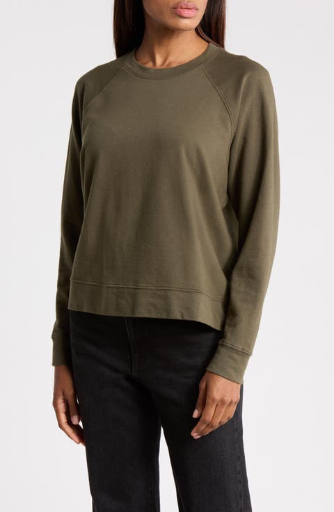Cotton French Terry Relaxed Sweater