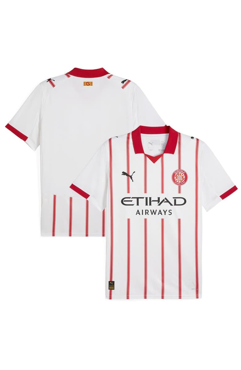 PUMA Men's Puma  White Girona FC 2025/26 Replica Home Jersey, Main, color, White