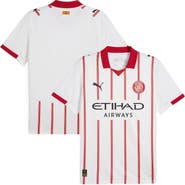 PUMA Men's Puma  White Girona FC 2025/26 Replica Home Jersey
