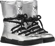 MCM Skyward Ankle Boots in Metallic Calf Leather