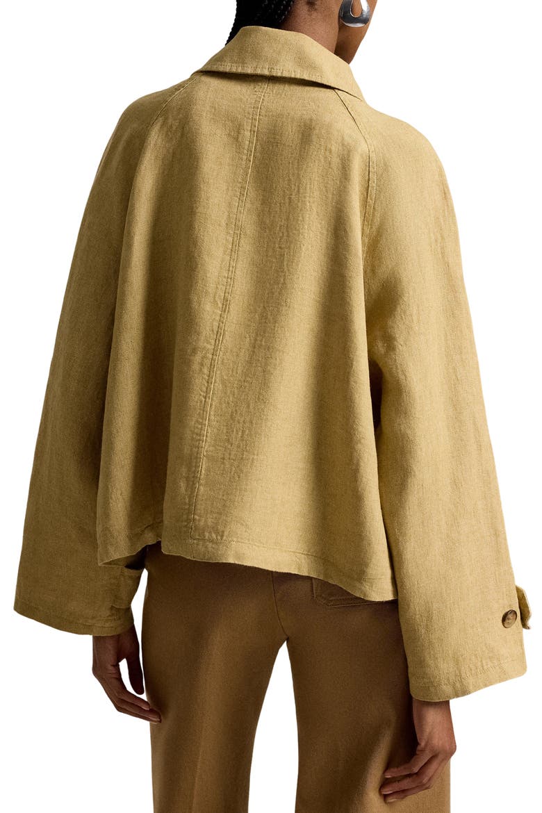 Boxy Linen Jacket, Alternate, color, CLASSIC CAMEL
